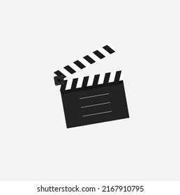 clapper film. film clapper icon