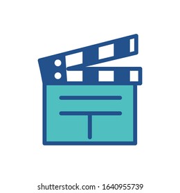 clapper icon collection, trendy style
