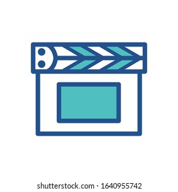 clapper icon collection, trendy style
