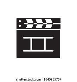 clapper icon collection, trendy style