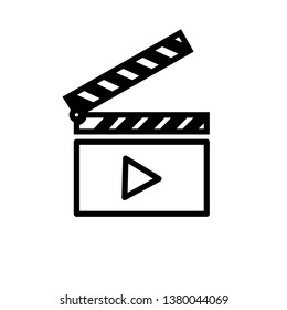 clapper icon design template