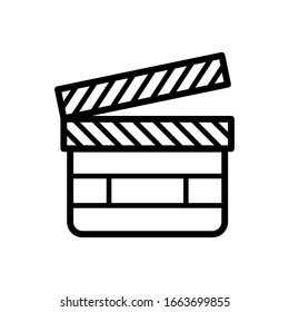 clapper icon design vector template