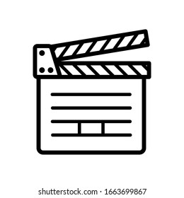 clapper icon design vector template