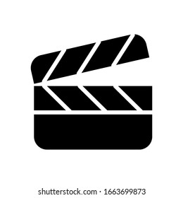 clapper icon design vector template