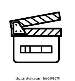 clapper icon design vector template