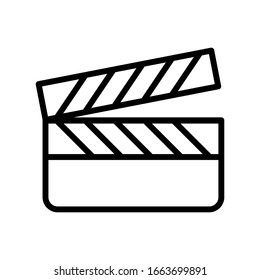 clapper icon design vector template