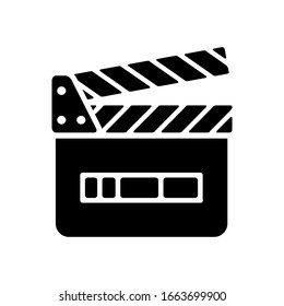 clapper icon design vector template