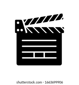 clapper icon design vector template