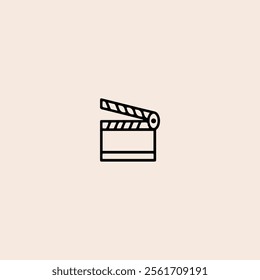 CLAPPER icon flat vector design.