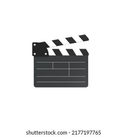 Clapper Icon Flat Vector Illustration