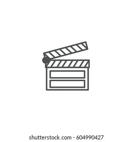 clapper icon. sign design