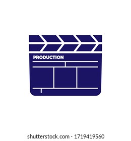 Clapper icon in trendy flat design