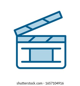 Clapper icon vector design template ilustration