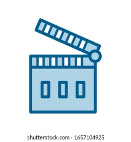 Clapper icon vector design template ilustration