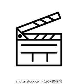 Clapper icon vector design template ilustration