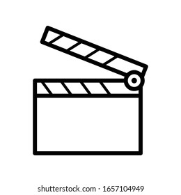 Clapper icon vector design template ilustration