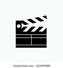 Clapper Icon - Vector, Sign and Symbol for Design, Presentation, Website or Apps Elements.