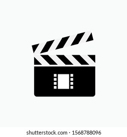 Clapper Icon - Vector, Sign and Symbol for Design, Presentation, Website or Apps Elements.