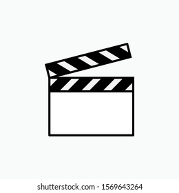 Clapper Icon - Vector, Sign and Symbol for Design, Presentation, Website or Apps Elements.
