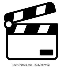 Clapper icon for web, UIUX, infographic, etc
