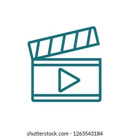 Clapper outline icon
