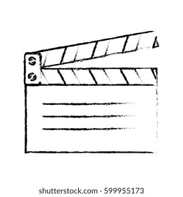 clapperboard cinema isolated icon