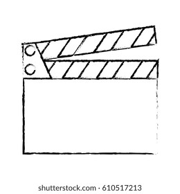 clapperboard cinema isolated icon