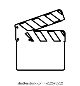 clapperboard cinema isolated icon