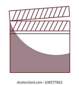 clapperboard cinema isolated icon