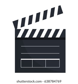 clapperboard cinema isolated icon