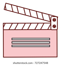 clapperboard cinema isolated icon