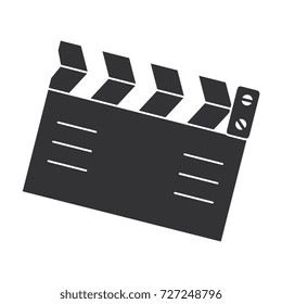 clapperboard cinema isolated icon