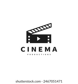 clapperboard para producciones de cine diseño de logotipo ilustración 2 