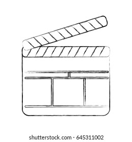 clapperboard film isolated icon