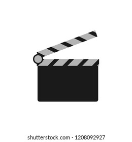 Clapperboard film logo icon design template vector