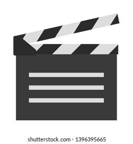 clapperboard  flat icon. You can be used clapperboard  icon for several purposes like: websites, UI, UX, print templates, promotional materials, info-graphics, web and mobile phone apps. 