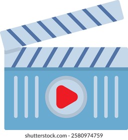 Clapperboard Flat Illustration Vector Design