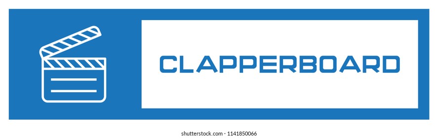 Clapperboard Icon Concept