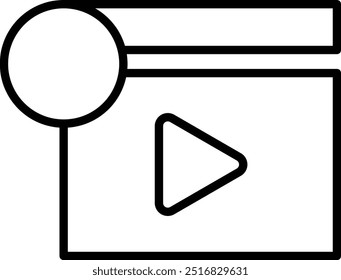 Clapperboard icon design for personal commercial use