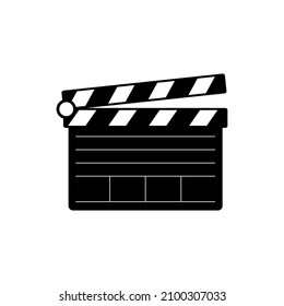 Clapperboard icon design template vector isolated illustration