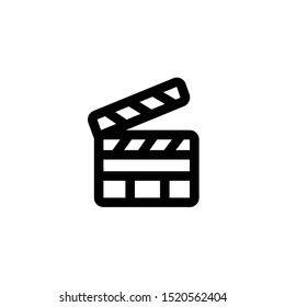 Clapperboard Icon , Director Logo, Cinema Symbol .