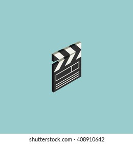 Clapperboard icon, element, concept and design template