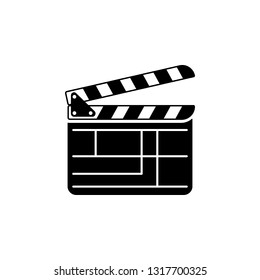 clapperboard icon. Element of photo camera icon for mobile concept and web apps. Detailed clapperboard icon can be used for web and mobile