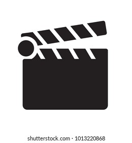 clapperboard icon glyph