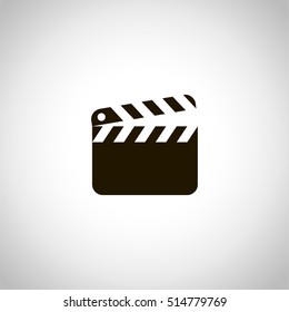 clapperboard icon. sign design