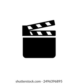 Clapperboard icon. sign for mobile concept and web design.