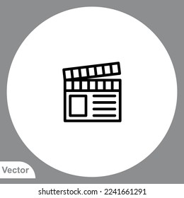 Vector de signo de icono de cartón, símbolo, ilustración de logotipo para web y móvil