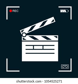 Clapperboard icon symbol