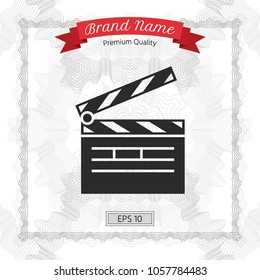 Clapperboard icon symbol