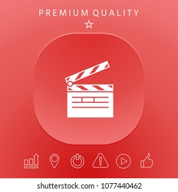 Clapperboard icon symbol